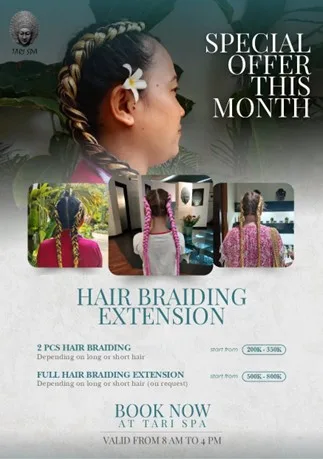 Get the Bali Look with Hair Braiding at Tari Spa!