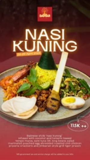 Celebrate Galungan with Nasi Kuning at Warung Damar