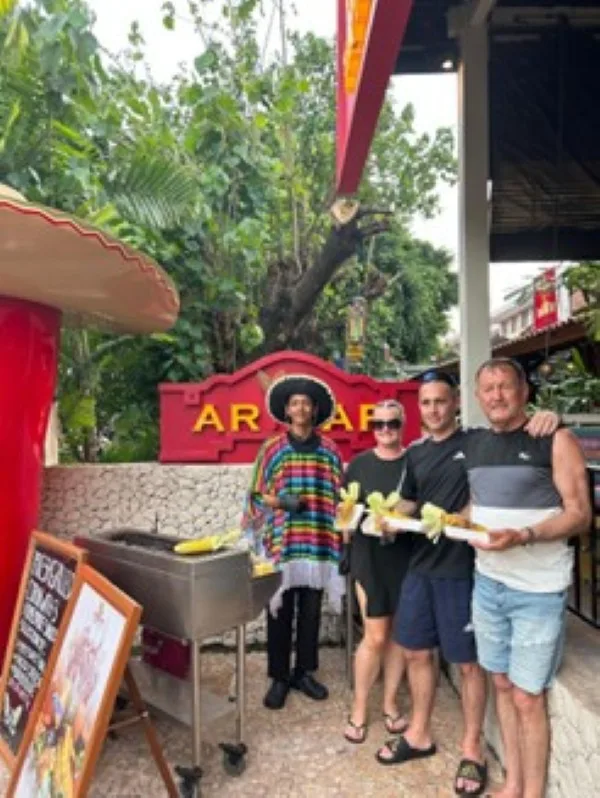 New at Aribar – Fresh Grilled Corn with 3 Homemade Sauces!